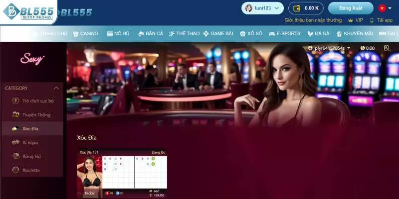 Xóc đĩa BL555 được nhà cái cải tiến liên tục